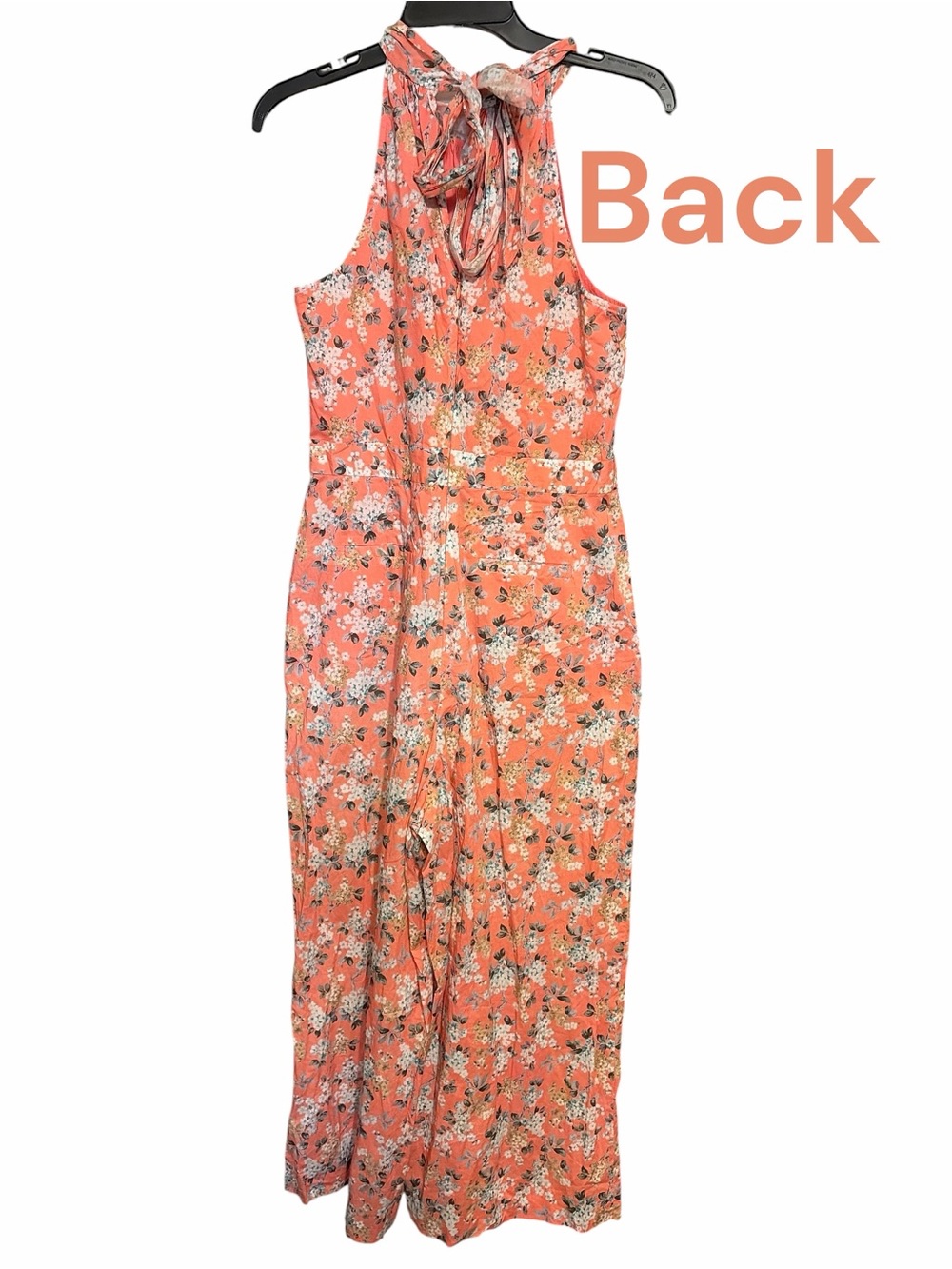 J. Crew Coral Floral Halter Jumpsuit - Picture 2 of 4